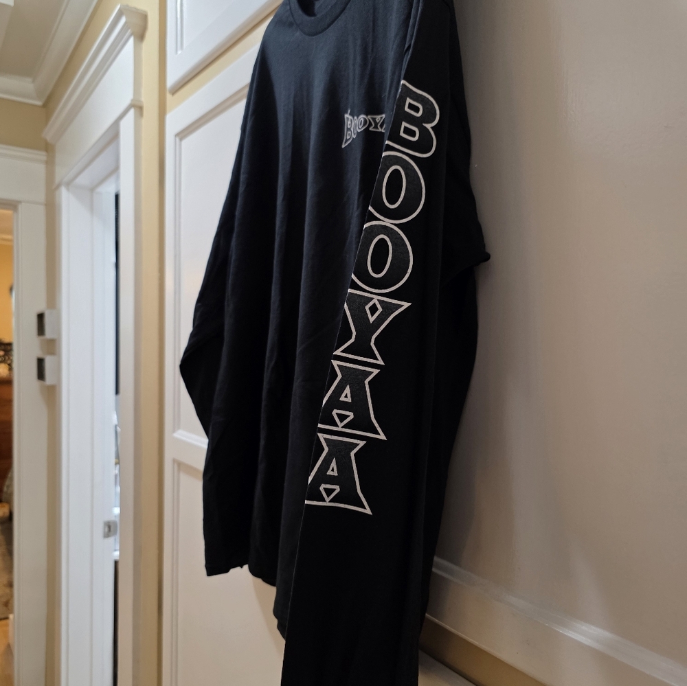 Men's BOOYAA Black Long-Sleeved T-shirt - Picture 6 of 8